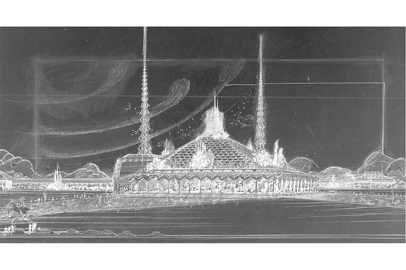 frank lloyd wright unbuilt oasis arizona capitol architecture design renderings visualizations