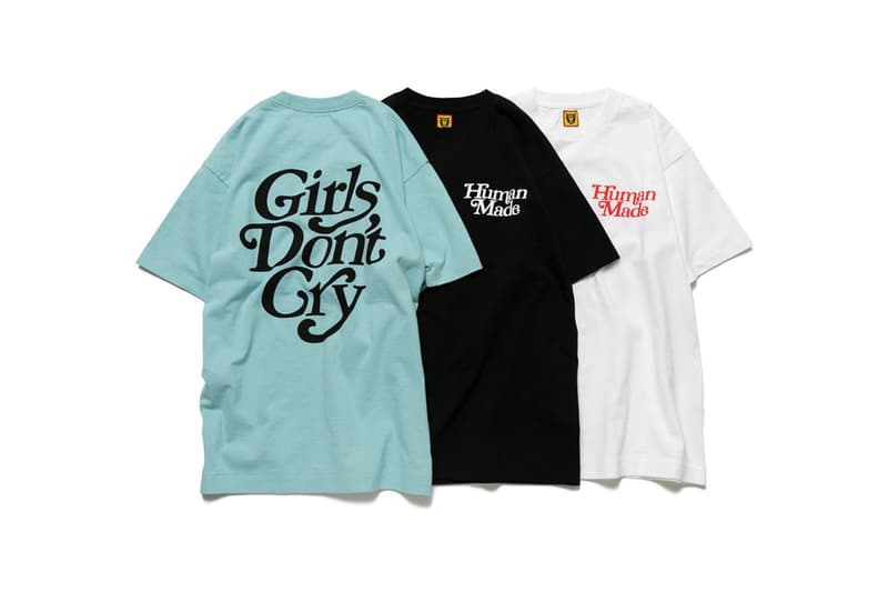 Girls Don't Cry x HUMAN MADE Fall Winter 2020 FW20 Collaboration Verdy NIGO Japanese Designers Streetwear Elevated Essentials Varsity Jacket Borg Fleece Hoodies T-Shirts Sweaters Caps Tote Bags Lifestyle Accessories 