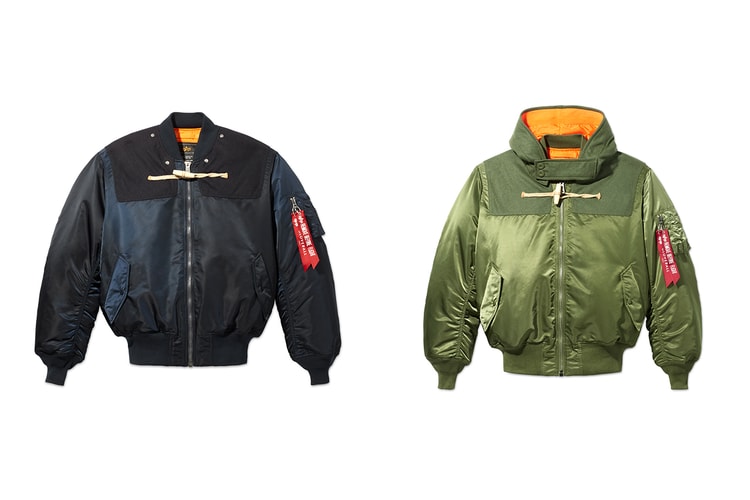 Gloverall Adds Duffle Coat Elements To Alpha Industries' Iconic MA-1 Bomber Jacket