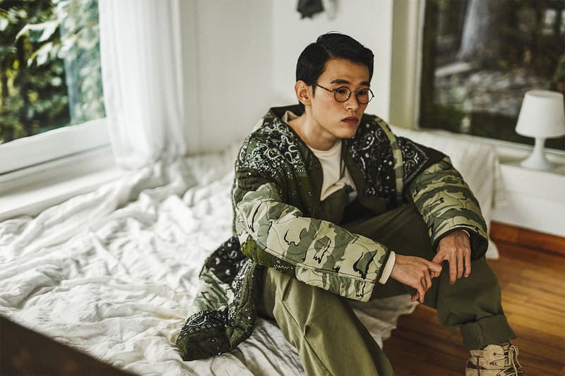 GORT FW20 Collection Lookbook 432Hz Release Info Bandana Block Pants Wind Breaker Jacket Liner Sweden 70s snow waxed coat
