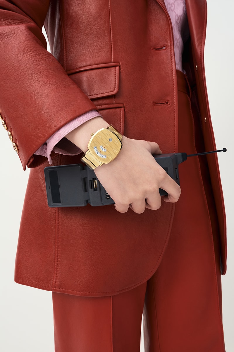 gucci grip watch chronograph function steel case accessories lookbook shoot skateboard