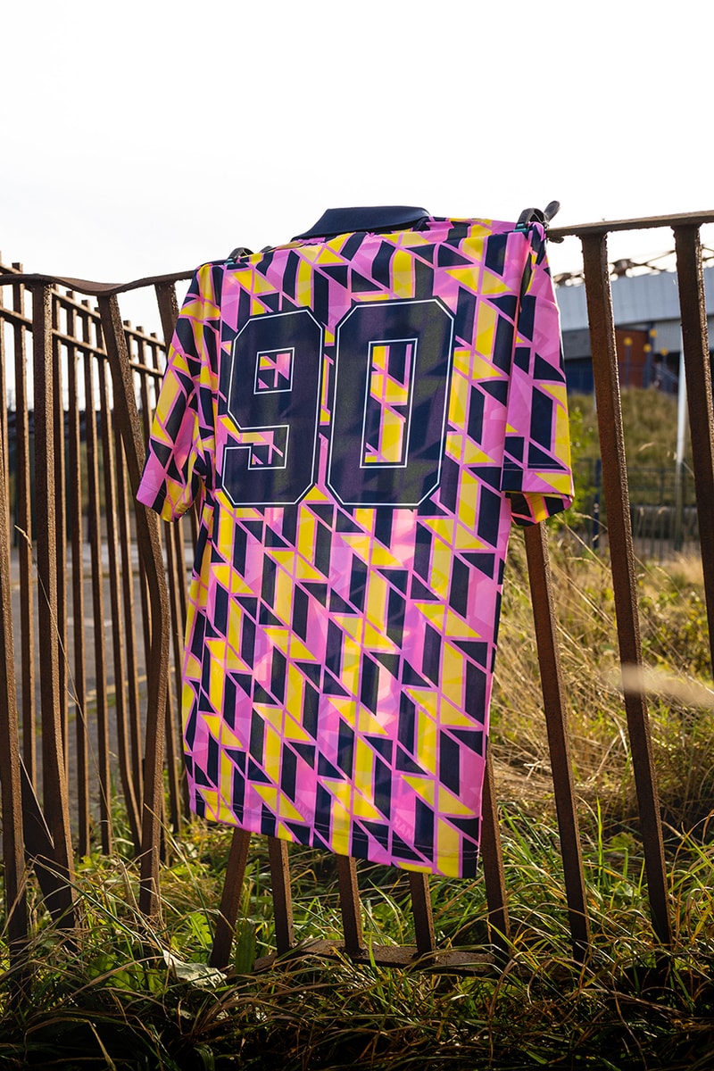 hanon scotland silver city 90 umbro football shirt jersey release information pink yellow blue grey