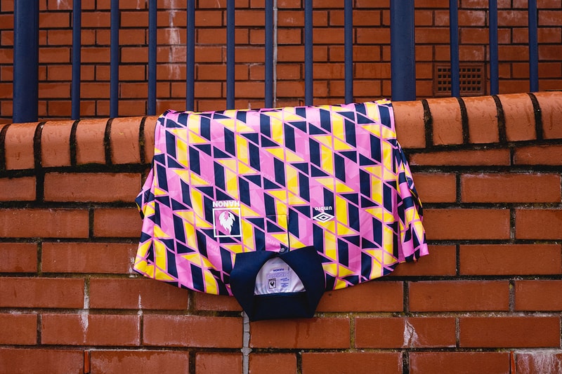 hanon scotland silver city 90 umbro football shirt jersey release information pink yellow blue grey