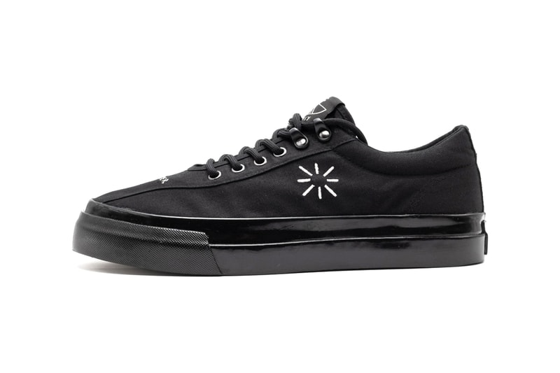 Heresy x Stepney Workers Club Dellow Sneaker Collaboration First Closer Look Release Information Drop Date Black White 441778 SWC London Based Brands Mythical Folklore 
