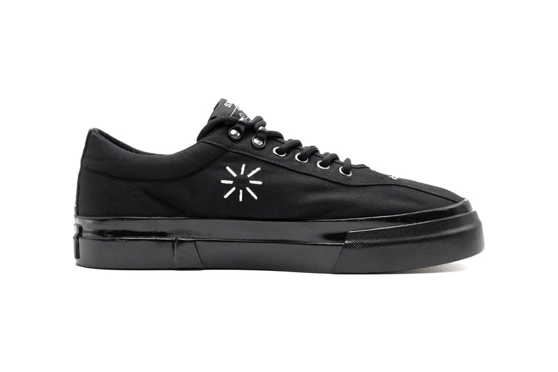 Heresy x Stepney Workers Club Dellow Sneaker Collaboration First Closer Look Release Information Drop Date Black White 441778 SWC London Based Brands Mythical Folklore 