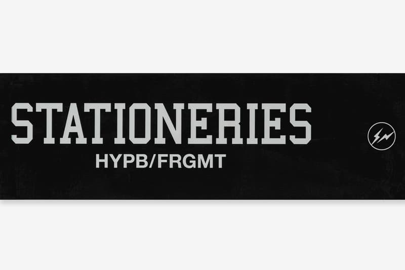 HYPB FRGMT hypebeast fragment design Hiroshi Fujiwara Stationeries Collection Drop one essentials Nanga sleeping bag Victorinox Spartan pocket knife Ramidus tote bag