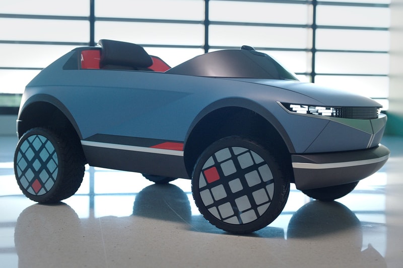 Hyundai "45" EV Electric Vehicle Kids Children's Ride On Motors Cars Concept Revealed Closer First Look Sit Wheels Design Emotion Recognition Vehicle Control
