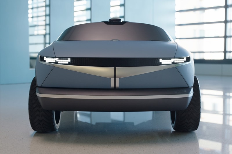 Hyundai "45" EV Electric Vehicle Kids Children's Ride On Motors Cars Concept Revealed Closer First Look Sit Wheels Design Emotion Recognition Vehicle Control