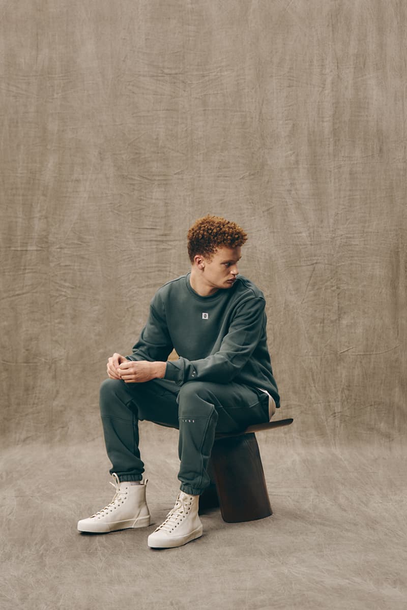 IISE's Ethical Essential Collection Lookbook fall winter 2020 fw20 mens womens sweater sweatsuit pants tee shirt