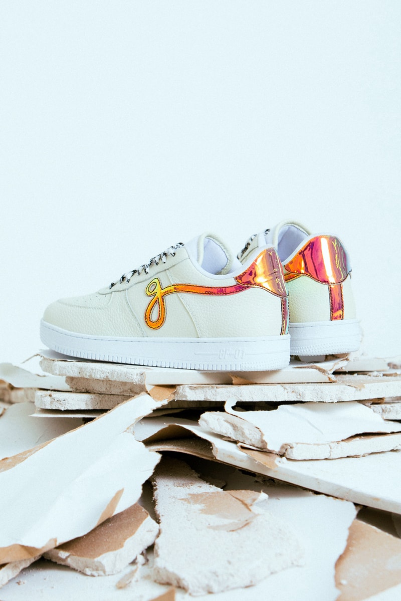 John Geiger GF-01 Sneaker "Off-White Pebbled Leather" colorway design shape release date info buy price