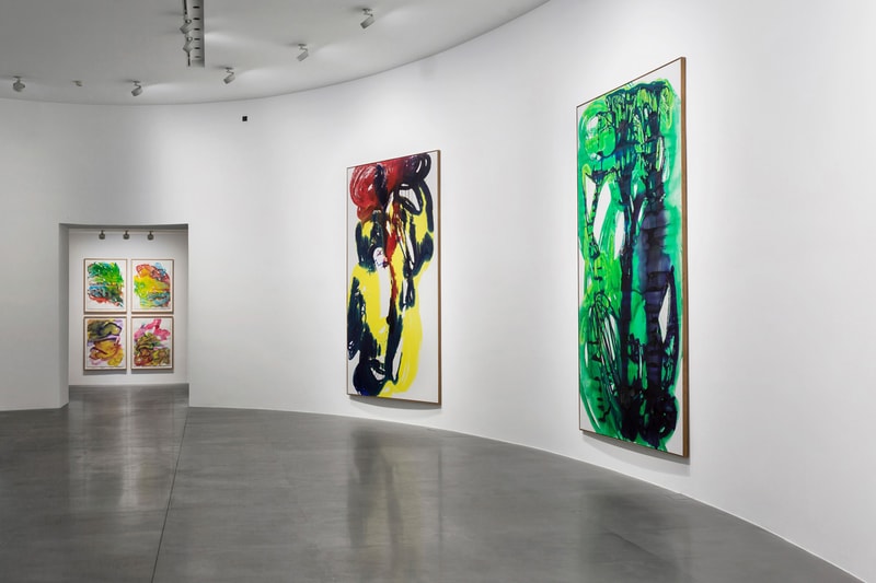 katharina grosse separatrix gagosian exhibition rome italy paintings artworks