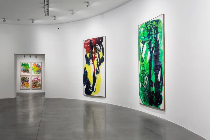 katharina grosse separatrix gagosian exhibition rome italy paintings artworks
