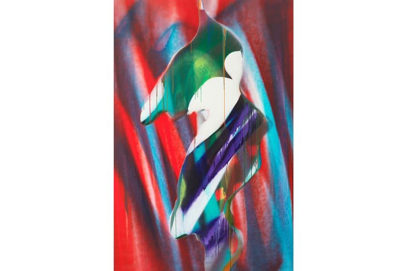katharina grosse separatrix gagosian exhibition rome italy paintings artworks