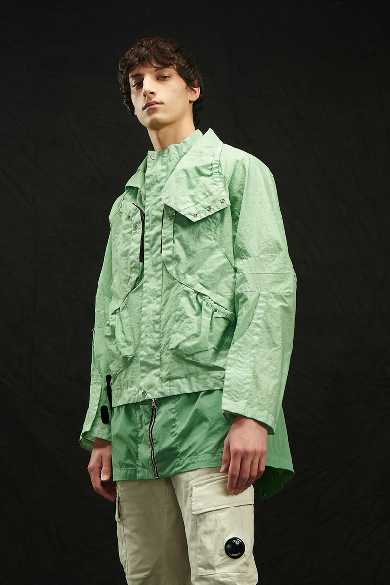 Kiko Kostadinov x C.P. Company Sinesis Jacket collaboration collection signal green release date info buy CO-TED limited edition release date info buy november 28