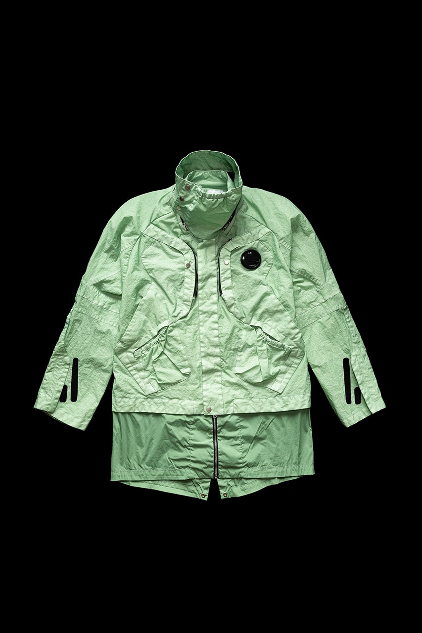 Kiko Kostadinov x C.P. Company Sinesis Jacket collaboration collection signal green release date info buy CO-TED limited edition release date info buy november 28