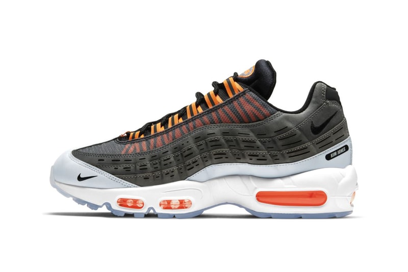 kim jones dior nike sportswear air max 95 black total orange gray white dd1871 001 official release date info photos price store list buying guide