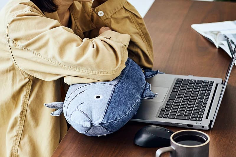 USEDo Kindai University 5-Foot Tuna Cushion is for the Toro Lover Sushi Pillows Fish Vintage Denim Japan Osaka Wakayama
