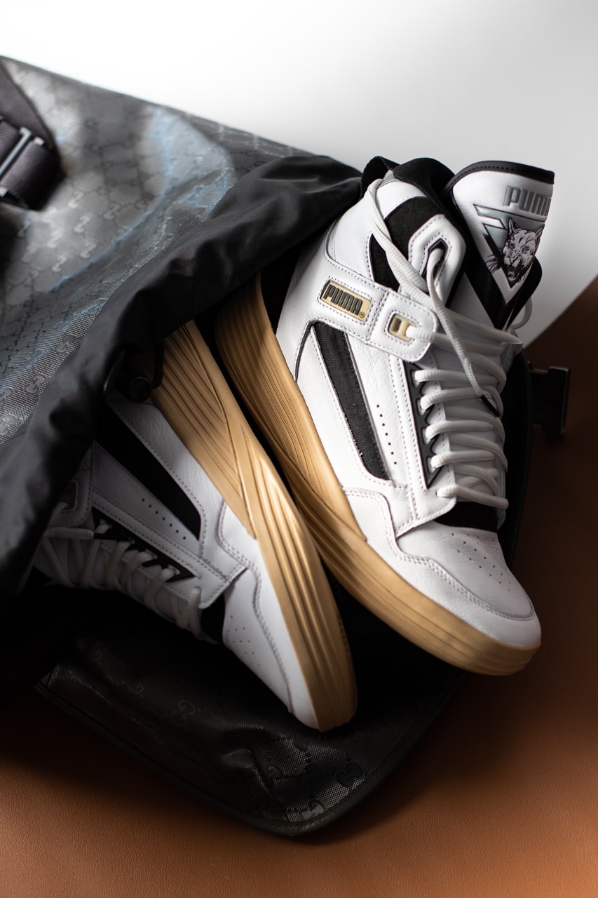 rhuigi villasenor kyle kuzma puma hoops basketball clyde all pro mid rhude 194836 01 puma white pebble tan black gray interview exclusive official release date info photos price store list buying guide