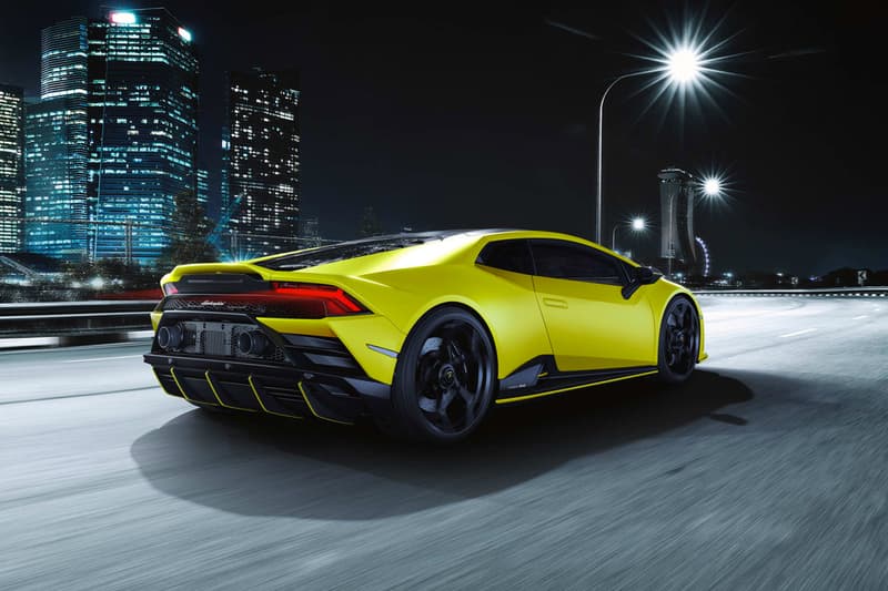 Lamborghini Huracán EVO fluo capsule neon fluorescent colors exterior paint job trim 