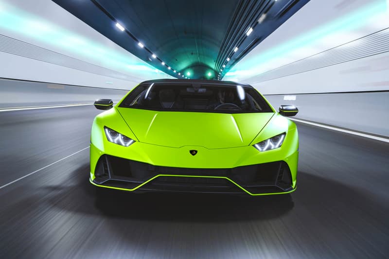 Lamborghini Huracán EVO fluo capsule neon fluorescent colors exterior paint job trim