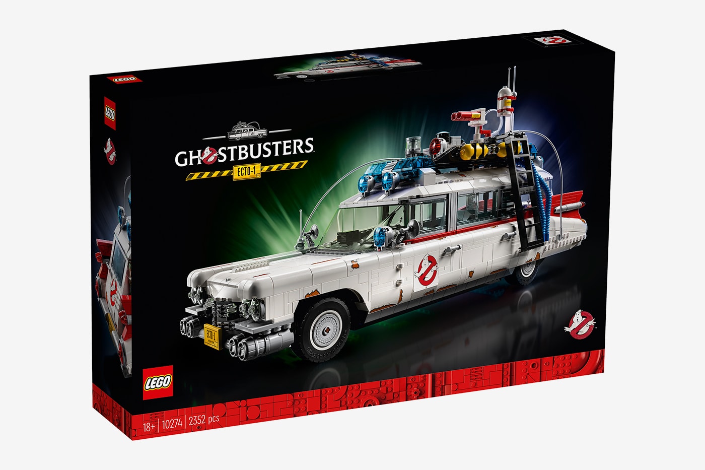 LEGO 2352 Piece Ghostbusters ECTO1 ectomobile movie franchise 1959 Cadillac Miller Meteor ambulance 6 14 curved windshield five module steering wheel toys figures Kit Buy Price info