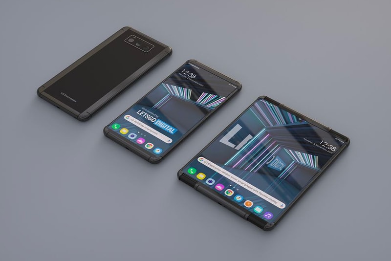 LG Smartphone expand screen phones technology tech display touch roll patent design us office south korean