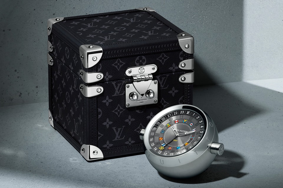 Of time and travels: Louis Vuitton releases GMT travel clock with a  monogrammed trunk case - Luxurylaunches