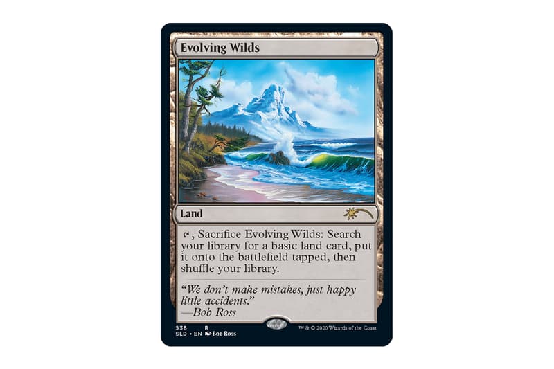 'Magic: The Gathering' Enlists the Artwork of the Late Bob Ross for "Secretversary" 2020 Secret Lair paintings landscape art