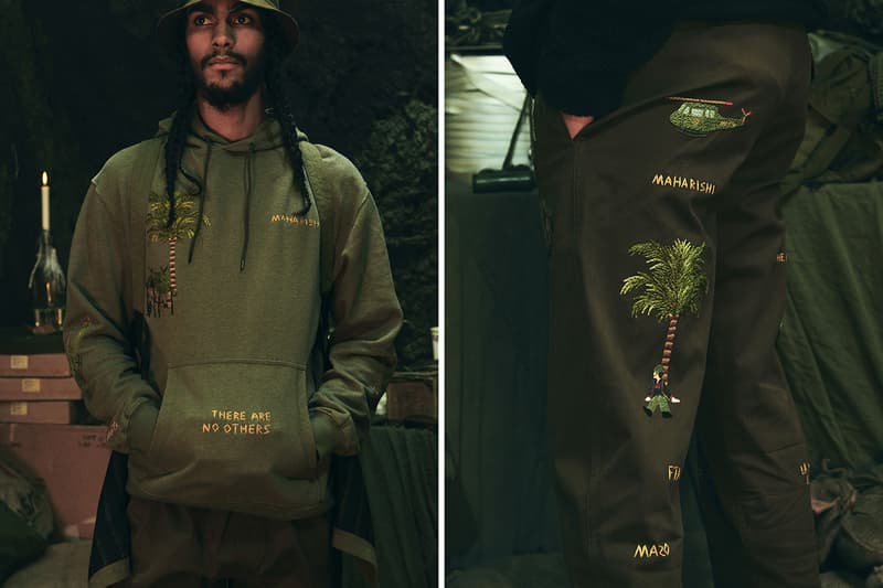 maharishi london fall winter 2020 embroidery vietnamese jackets coat trousers sweatshirts hoodie tee tapestries