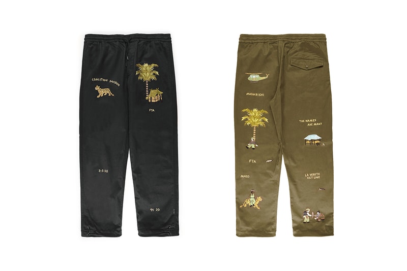 maharishi london fall winter 2020 embroidery vietnamese jackets coat trousers sweatshirts hoodie tee tapestries