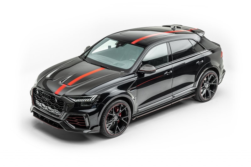 Mansory Audi RSQ8 Complete Conversion SUV 4x4 German Luxury Family Four Door Car Tuned Power V8 Twin Turbo 769 HP 738 lb-ft Torque 198 MPH 0-62 MPH Body Kit Flares Paint Stripes Racing