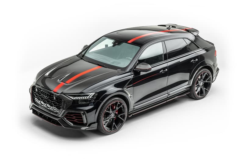 Mansory Audi RSQ8 Complete Conversion SUV 4x4 German Luxury Family Four Door Car Tuned Power V8 Twin Turbo 769 HP 738 lb-ft Torque 198 MPH 0-62 MPH Body Kit Flares Paint Stripes Racing