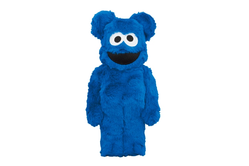 Medicom Toy Sesame Street Furry Cookie Monster BEARBRICK blue figures toys collectibles japanese 400