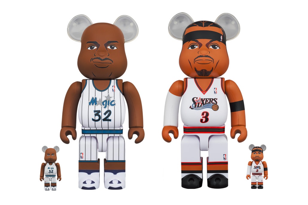Medicom Toy Shaquille O Neal Allen Iverson BEARBRICK toys figures collectibles fall winter 2020 collection fw20 japanese toymaker basketball nba 76ers magic