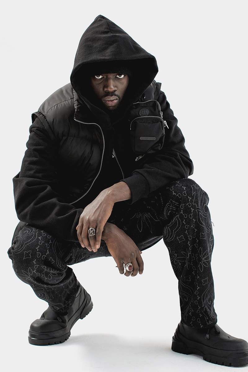 Sheck Wes Menace Fall Winter 2020 Lookbook menswear streetwear rapper hip hop collection fw20 jackets hoodies t shirts denim sweaters