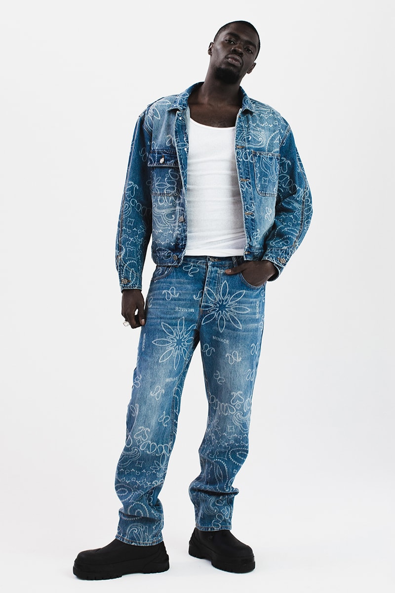 Sheck Wes Menace Fall Winter 2020 Lookbook menswear streetwear rapper hip hop collection fw20 jackets hoodies t shirts denim sweaters