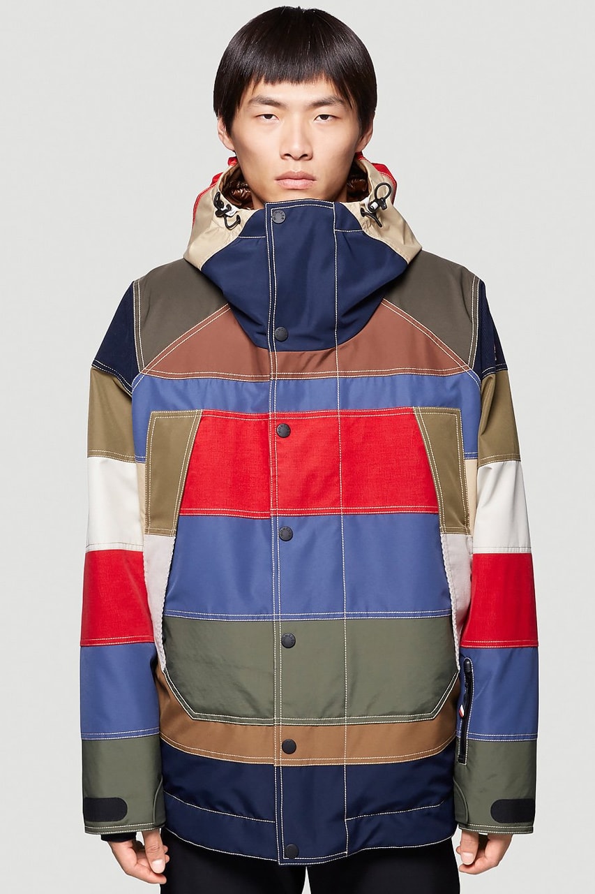 moncler grenoble chetoz down jacket panelled contrasting release information 