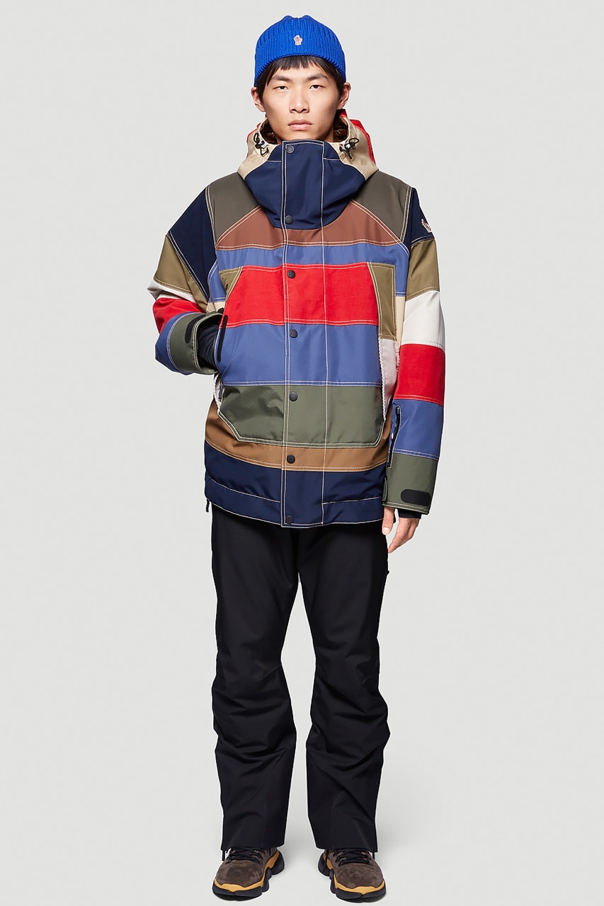 moncler grenoble chetoz down jacket panelled contrasting release information 
