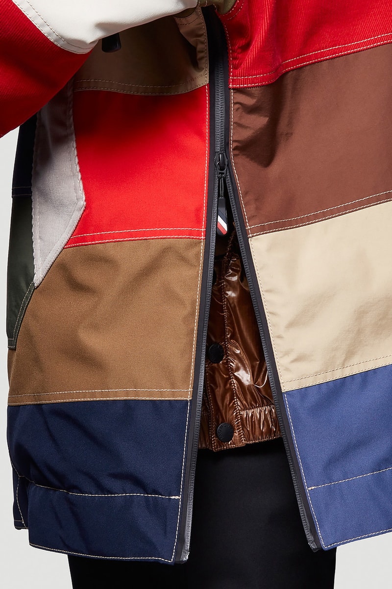 moncler grenoble chetoz down jacket panelled contrasting release information 