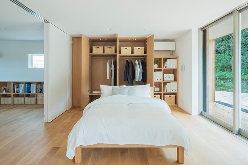 MUJI Opens Its Minimal Prefab Home in Yamaguchi Yō no Ie plain house architecture house wood nature Japan minimalism Prefabrication