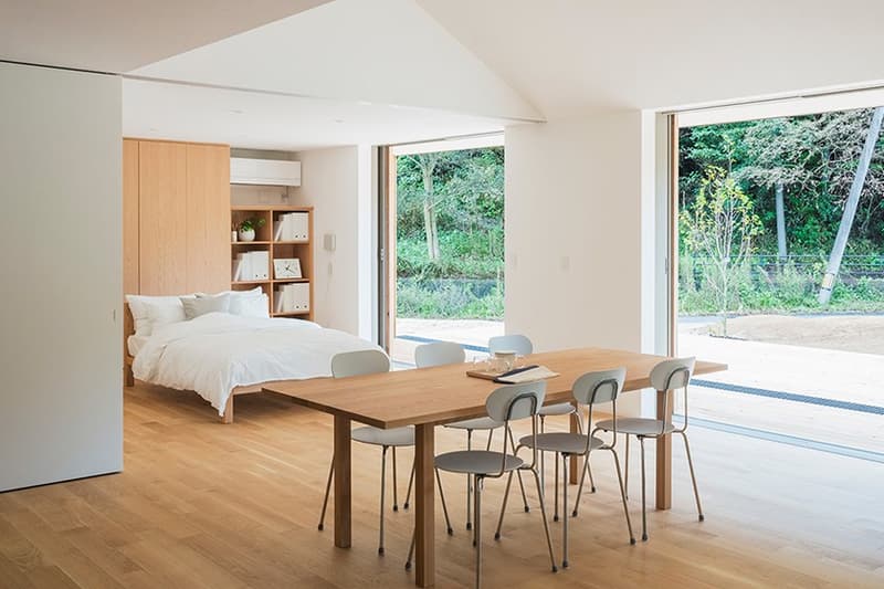 MUJI Opens Its Minimal Prefab Home in Yamaguchi Yō no Ie plain house architecture house wood nature Japan minimalism Prefabrication
