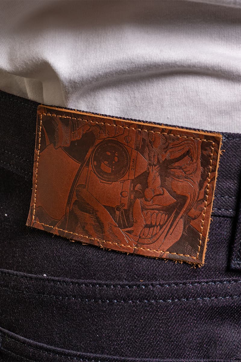 naked famous batman joker bane robin harley quinn raw selvedge denim jeans jacket collection limited edition dc comics