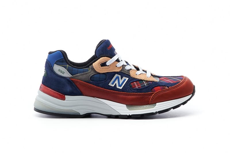 new balance 992 plaid navy red beige made in usa release info photos