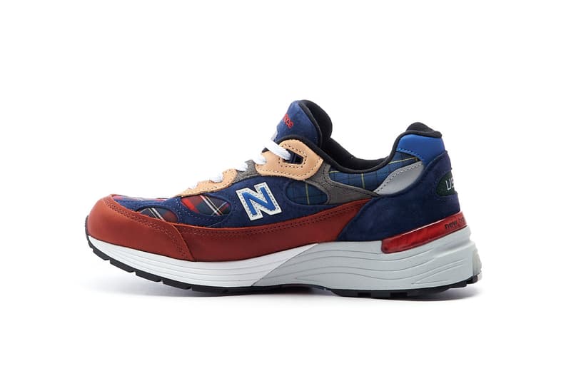 new balance 992 plaid navy red beige made in usa release info photos