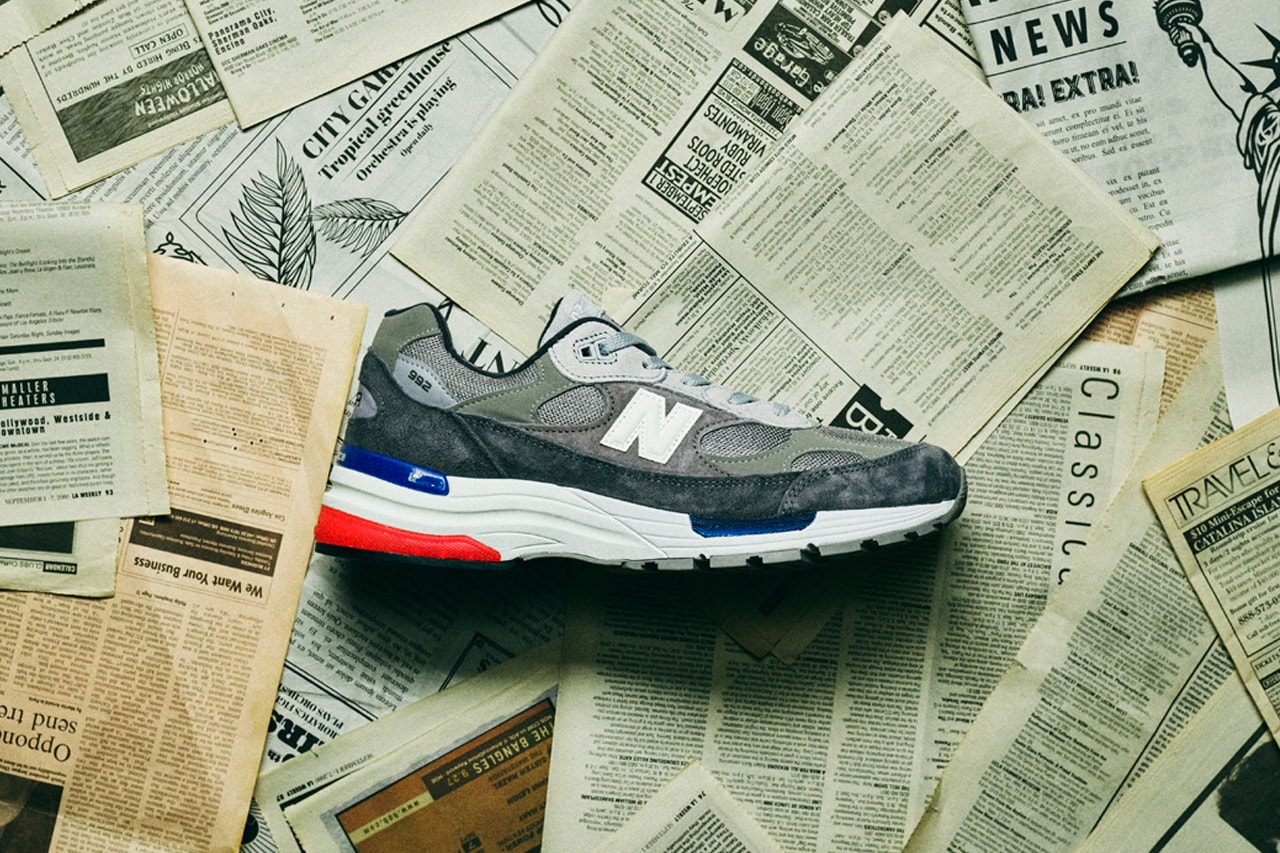 New Balance M992AG Gray menswear streetwear fall winter 2020 fw20 collection footwear shoes sneakers kicks trainers runners
