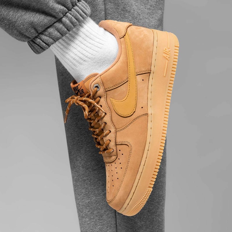 nike sportswear air force 1 low flax gum light brown black wheat CJ9179 200 official release date info photos price store list buying guide