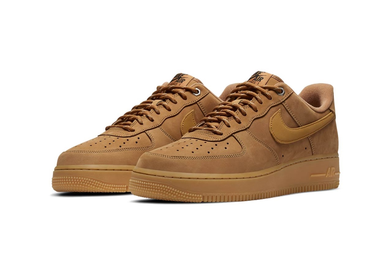 nike sportswear air force 1 low flax gum light brown black wheat CJ9179 200 official release date info photos price store list buying guide