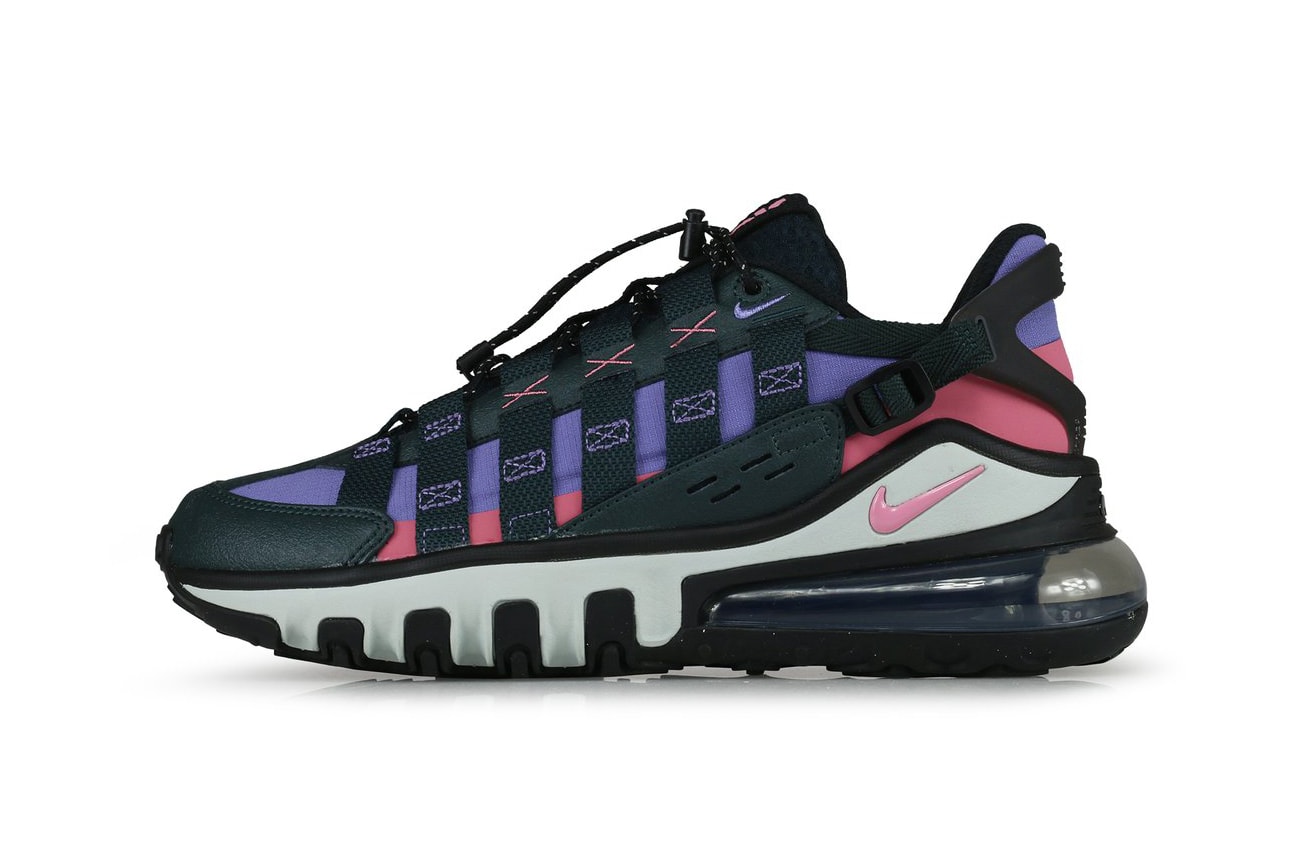 Nike Air Max 270 Vistascape "Black/Pink/Purple" cq7740300 Release Information Drop Date ACG Classic OG Colorway Closer First Look Chunky Technical Terrain Sneaker Shoe Trainer Footwear REACT