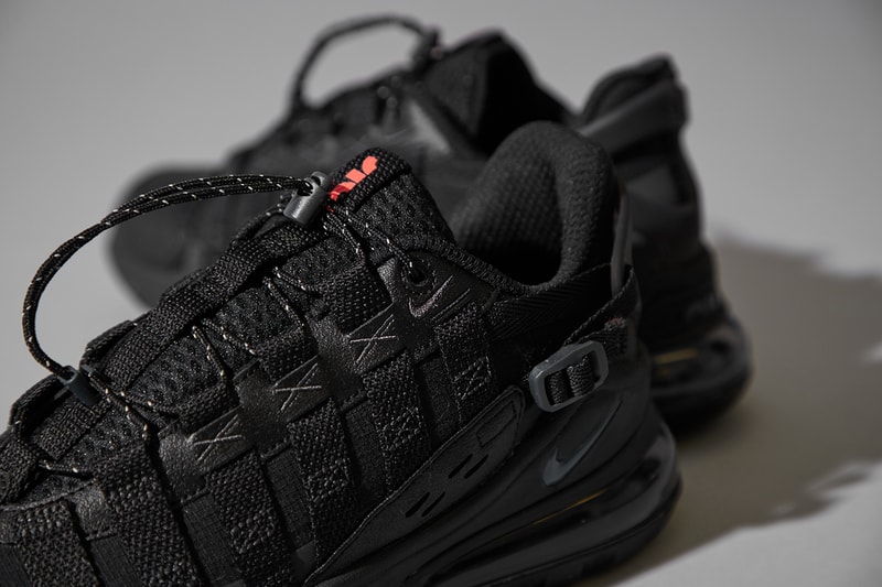 Nike Air Max 270 Vistascape "Black/Gray" CQ7740 001 Mesh Nylon Ripstop Triple Black Blacked Out Murdered Swoosh React Air Cushioning Technology Ninja Avant Garde Design