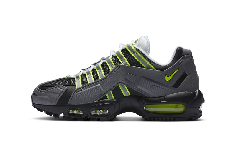 nike sportswear air max 95 ndstrkt neon yellow black medium grey CZ3591 002 official release date info photos price store list buying guide